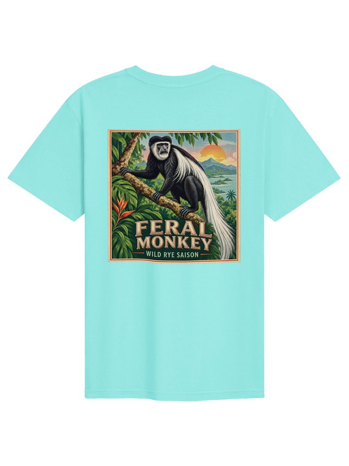 Back of Feral Monkey t-shirt