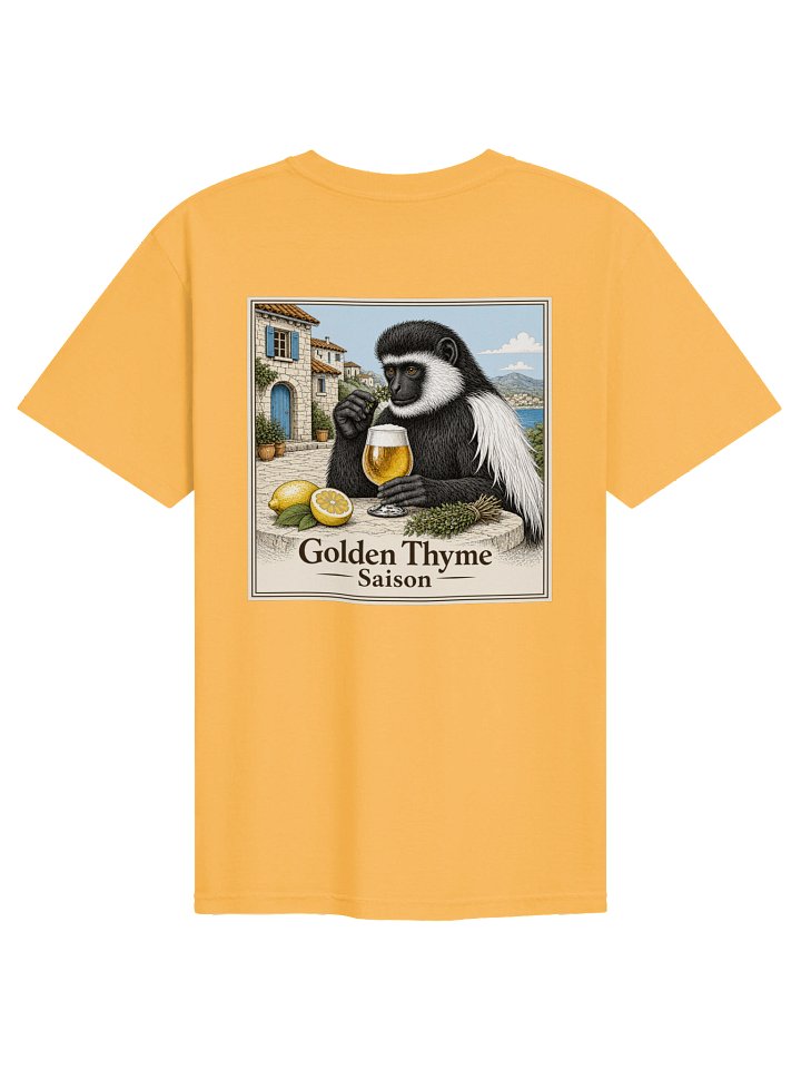 Back of Golden Thyme Saison t-shirt