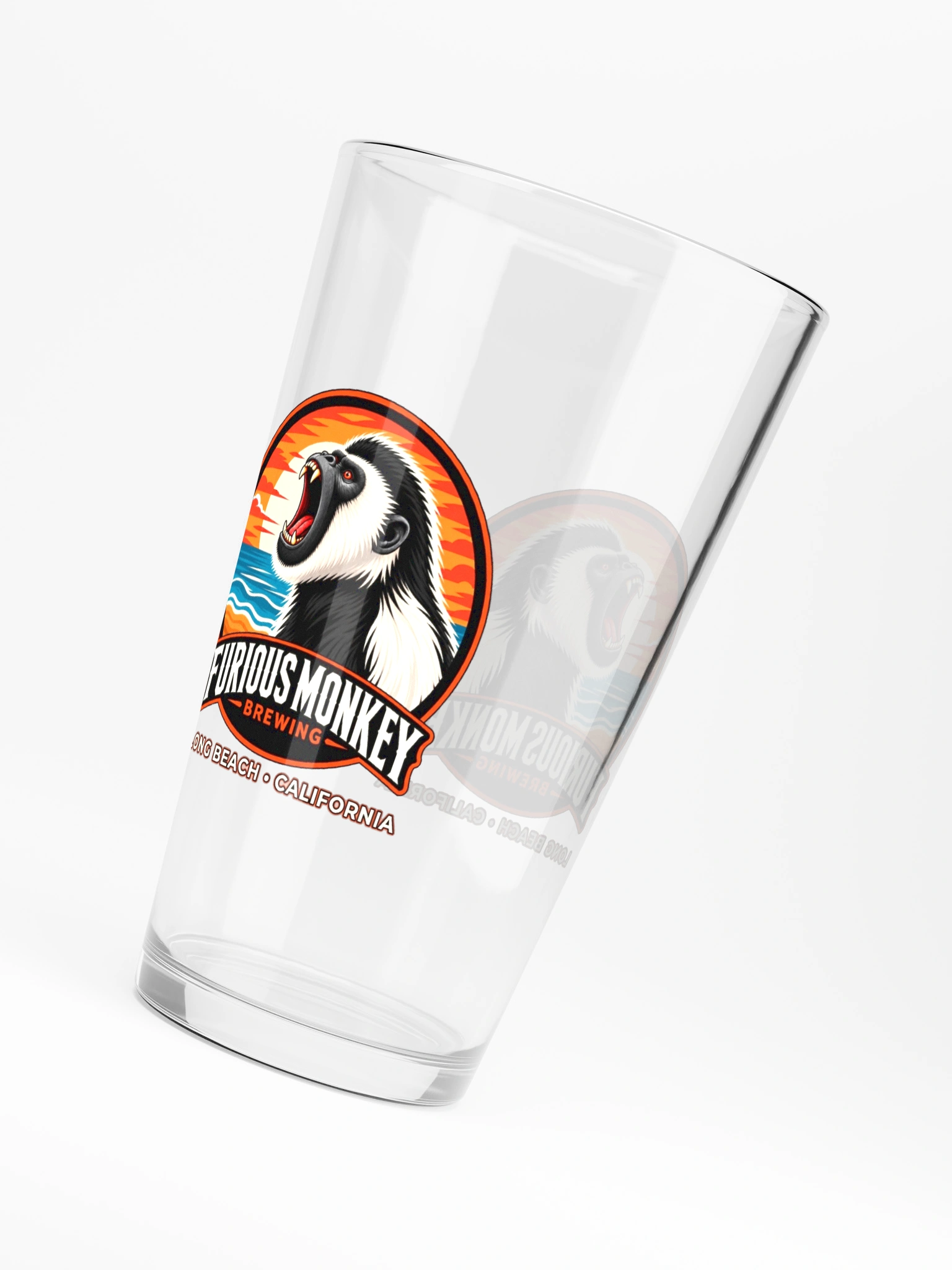Furious Monkey Brewing pint glass